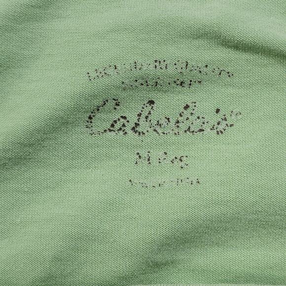 Cabela's Top Womens M Reg Green Blue Layered Look 3/4 Sleeves Stretch Cotton - Picture 4 of 9